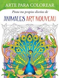 Papel Arte Para Colorear - Animales Art Nouveau