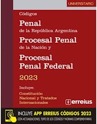 Libro Codigo Penal Y Procesal Penal Nacion + Penal Federal 2023 ( Universitario )