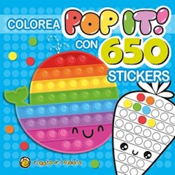 Libro Colorea Pop It ! Con 650 Stickers : Ballena