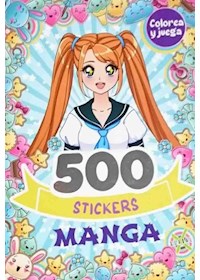 Papel 500 Stickers Manga - Colorea Y Juega