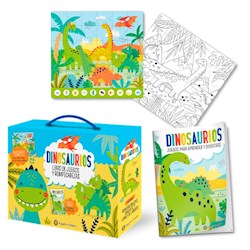 Papel Dinosaurios - Libro De Juegos Y Rompecabezas