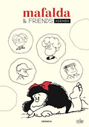 Libro Agenda Mafalda Perpetua Anillada Friends Blanca