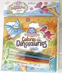 Papel Aqualibros Gotas Magicas - Colores De Dinosaurios