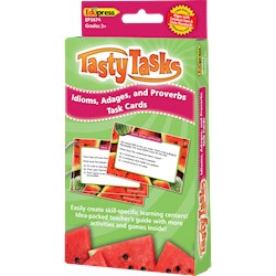 Papel Tasty Tasks Cards: Idioms, Adages, And Proverbs