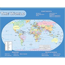 Papel World Map Chart