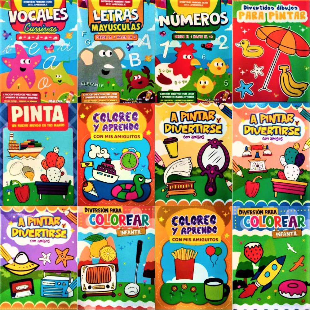 Papel INFANTILES PARA COLOREAR 16 PAG. SURTIDOS