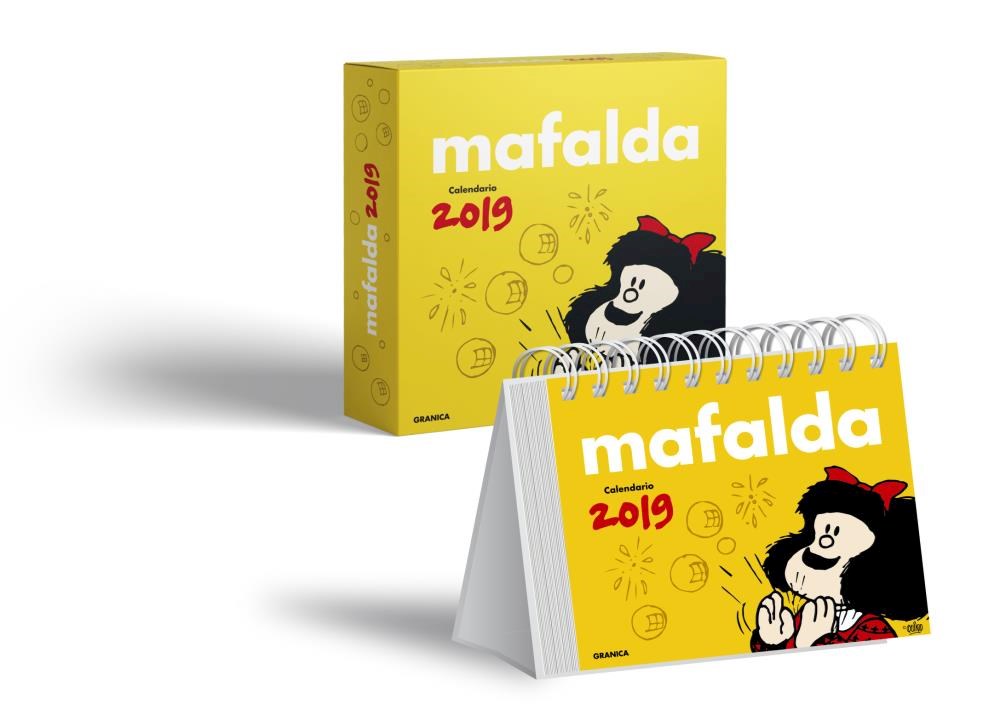 Papel Mafalda 2019 - Calendario De Escritorio Amarillo
