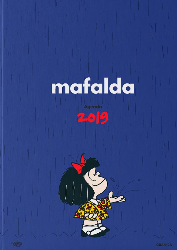 Papel Agenda Mafalda 2019 -Encuadernada Azul
