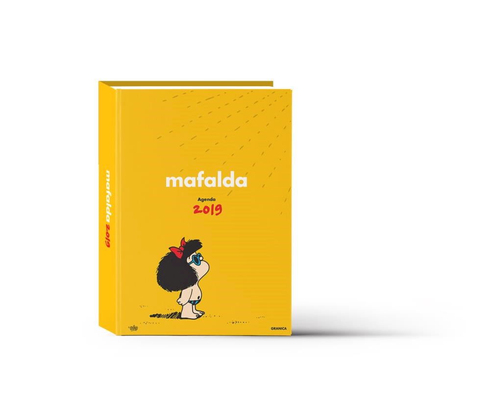 Papel Agenda Mafalda 2019 - Dia Por Pagina Amarilla