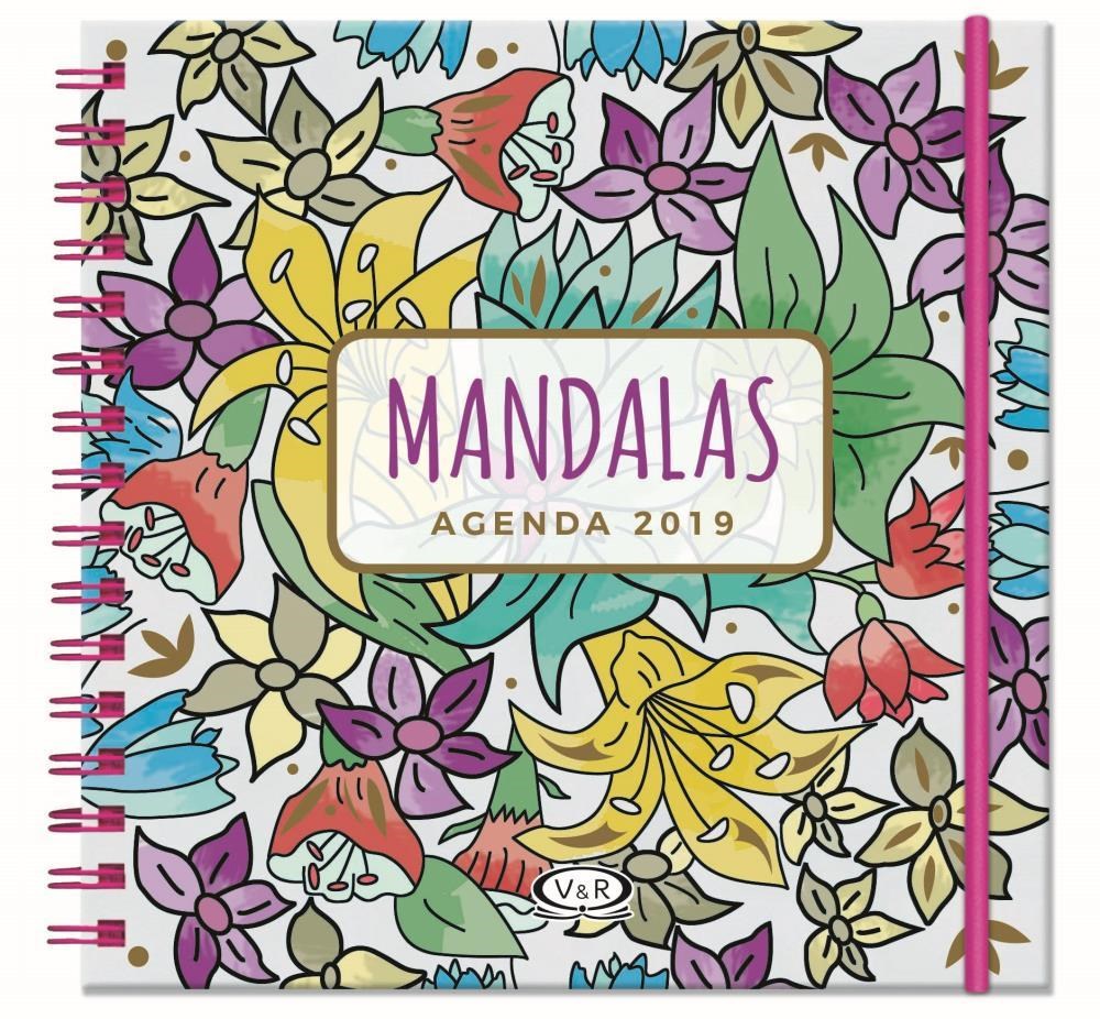 Papel Agenda Mandalas 2019 Violeta