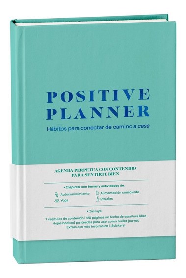 Papel Agenda Positive Planner - Aqua (Celeste)
