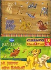 Papel Disney El Rey Leon - A Jugar Con Simba! Cuento Busca Y Encaja