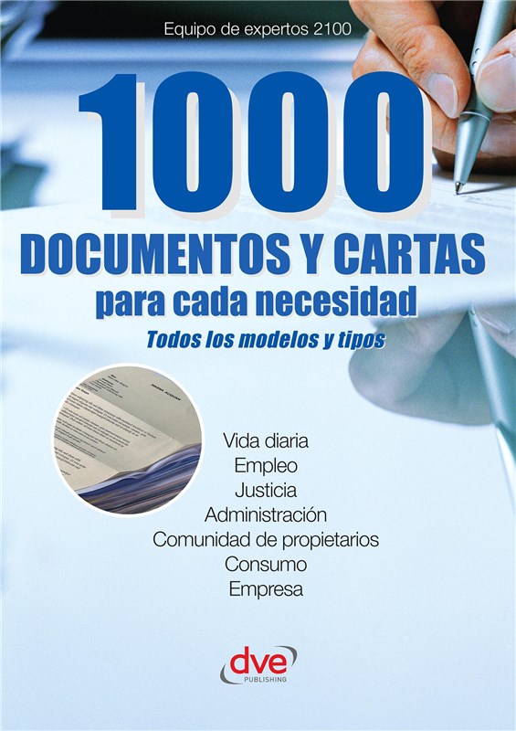 E-book 1000 Documentos Y Cartas Para Cada Necesidad
