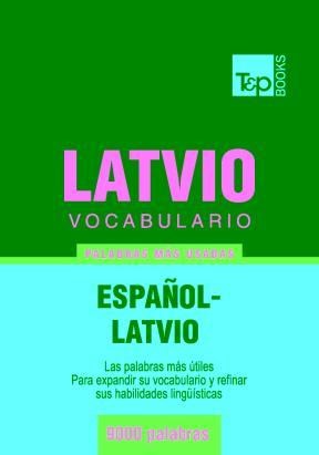 E-book Vocabulario Español-Latvio - 9000 Palabras Más Usadas