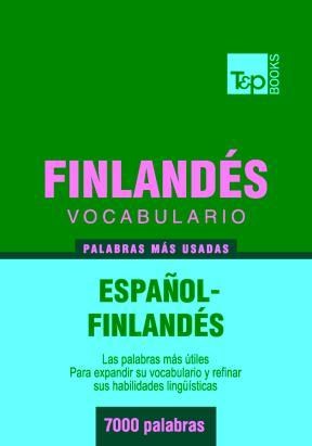 E-book Vocabulario Español-Finlandés - 7000 Palabras Más Usadas