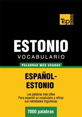 E-book Vocabulario Español-Estonio - 7000 Palabras Más Usadas