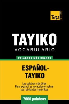 E-book Vocabulario Español-Tayiko - 7000 Palabras Más Usadas