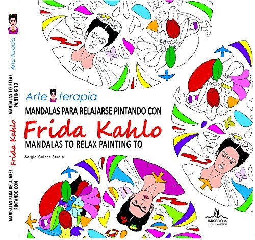 Papel Mandalas Frida Khalo Para Relajarse Pintando