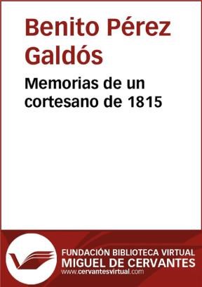E-book Memorias De Un Cortesano De 1815