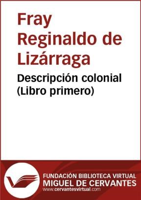E-book Descripción Colonial (Libro Primero)