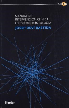 Papel Manual De Intervencion Clinica En Psicogerontologia