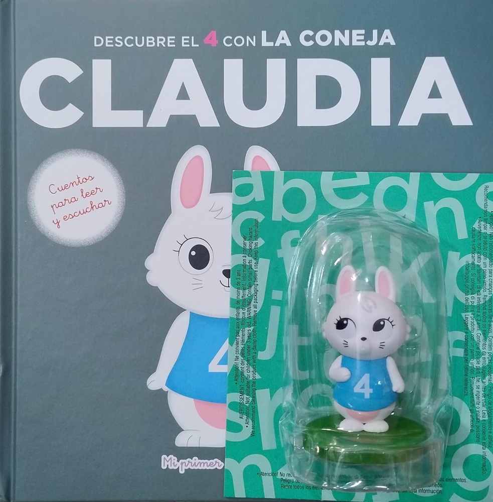 Papel DESCUBRE EL 4 CON LA CONEJA CLAUDIA MI PRIMER ABECEDARIO