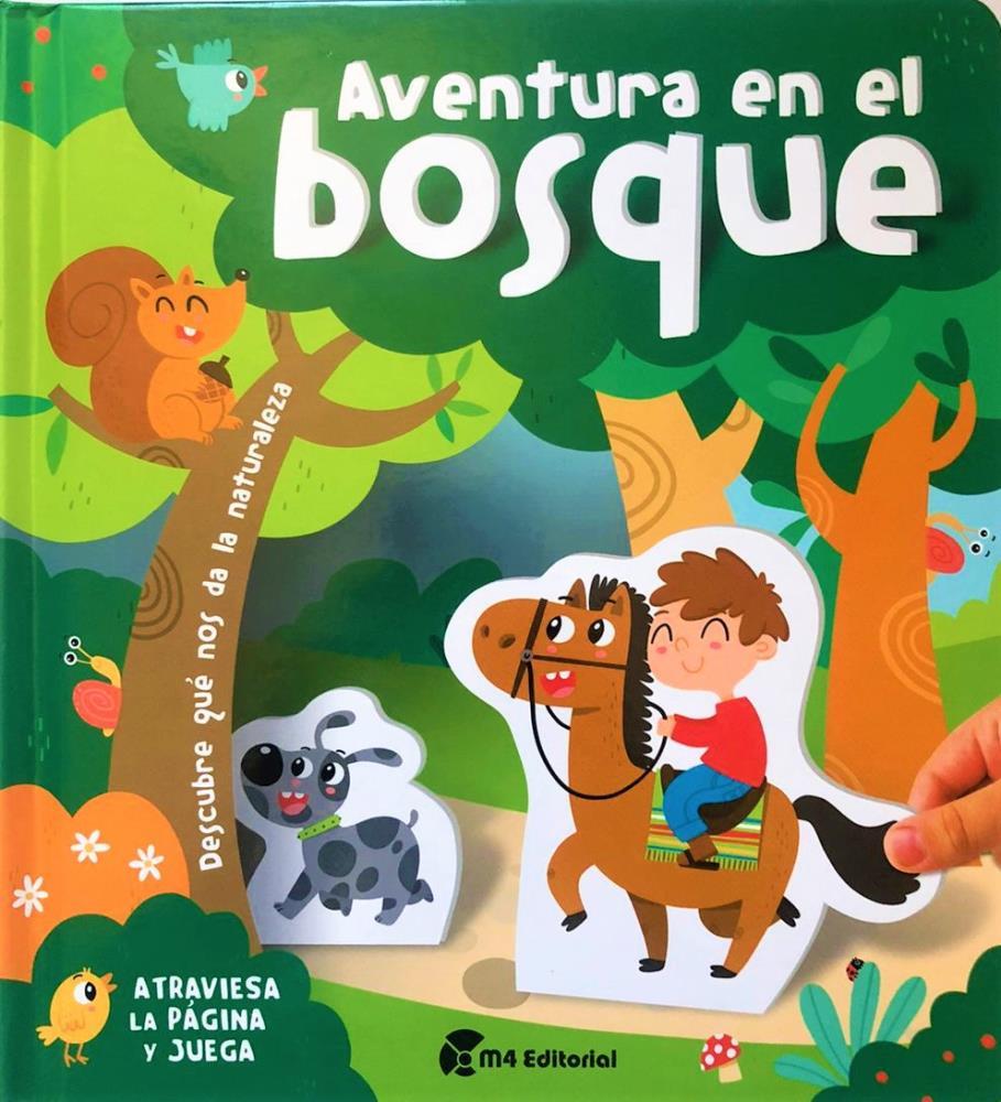 Papel AVENTURAS EN EL BOSQUE ATRAVIESA LA PAGINA Y JUEGA