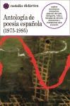  ANTOLOGIA DE LA POESIA ESPAÑOLA (1975-1995