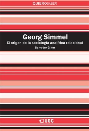 E-book Georg Simmel. El Origen De La Sociología Analítica Relacional