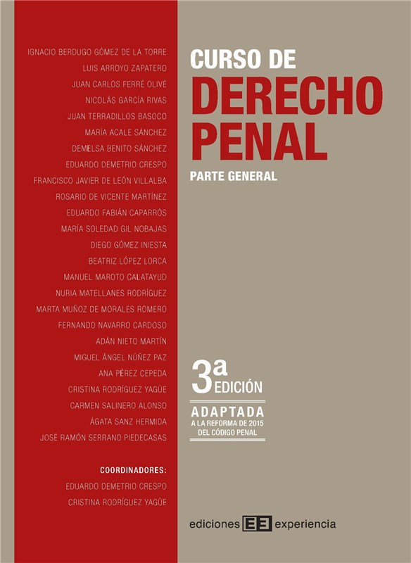 E-book Curso De Derecho Penal. Parte General. 3ª Edición (Epub)