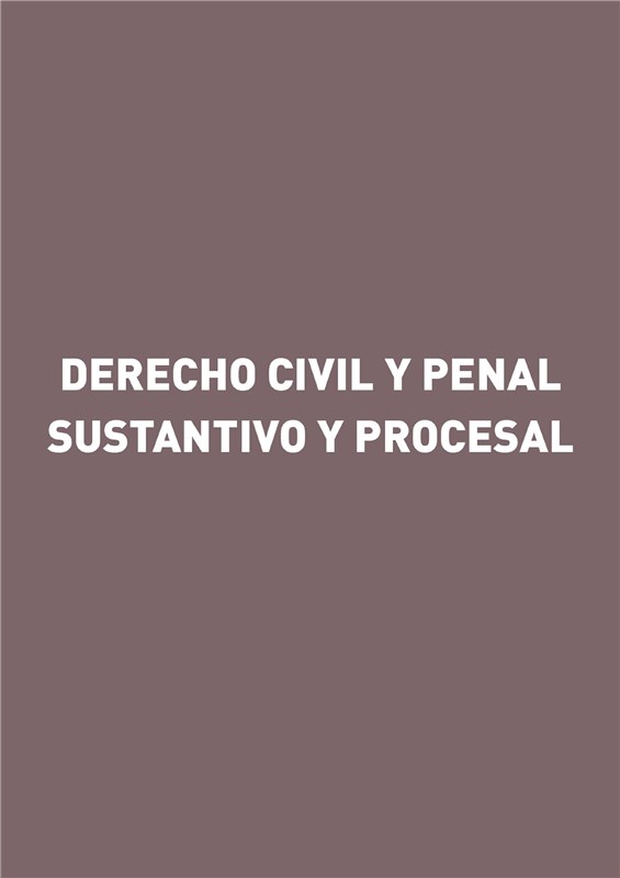 E-book Derecho Civil Y Penal Sustantivo Y Procesal