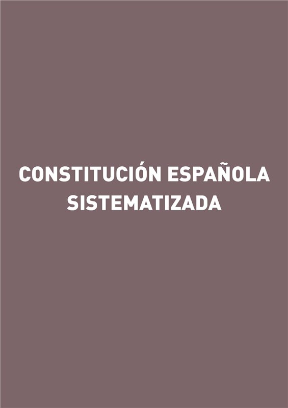 E-book Constitución Española Sistematizada