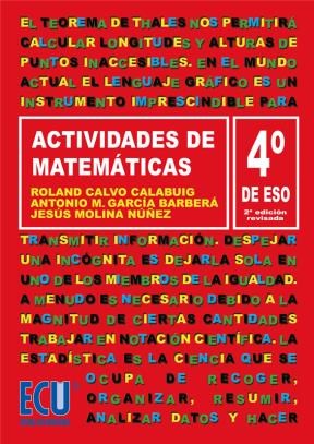 E-book Actividades De Matemáticas. 4º Eso