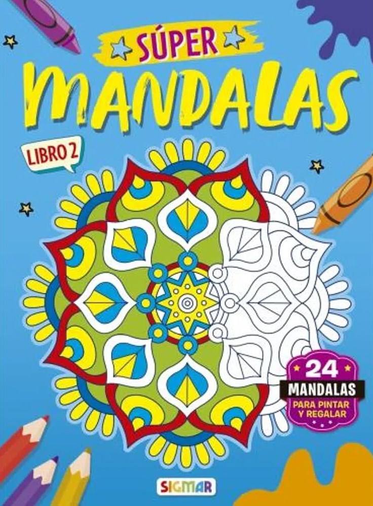 Papel Super Mandalas Libro 2
