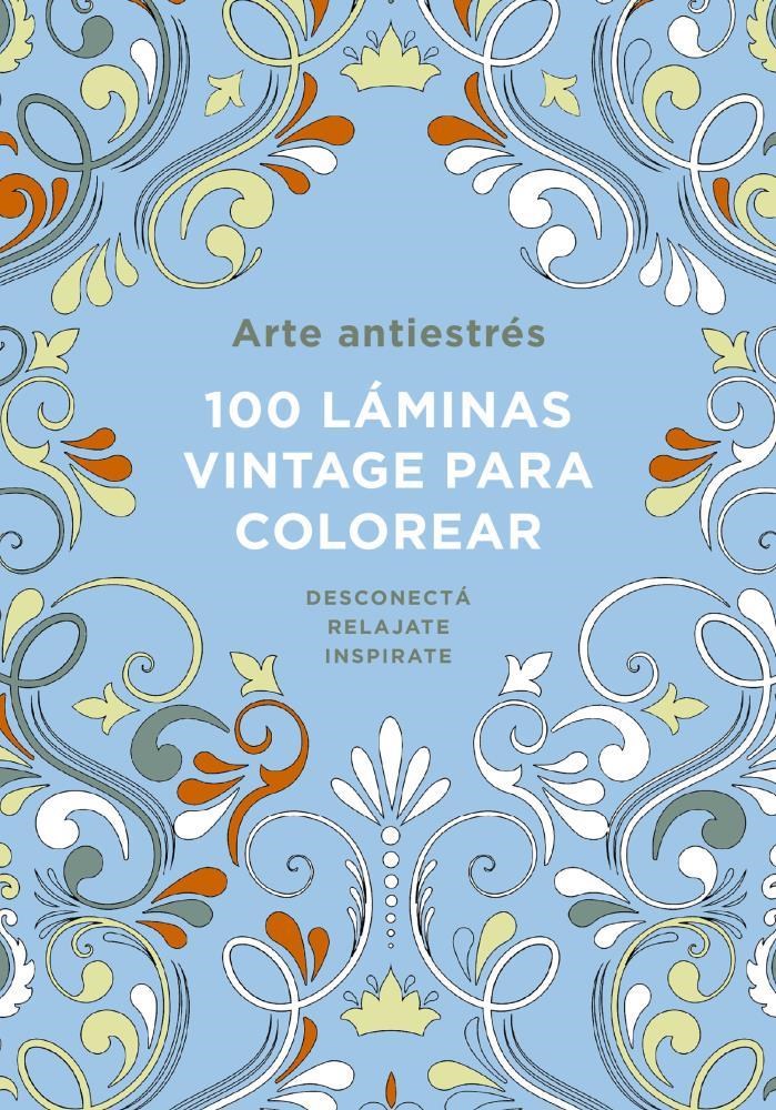 Papel Arte Antiestres: 100 Laminas Vintage Par