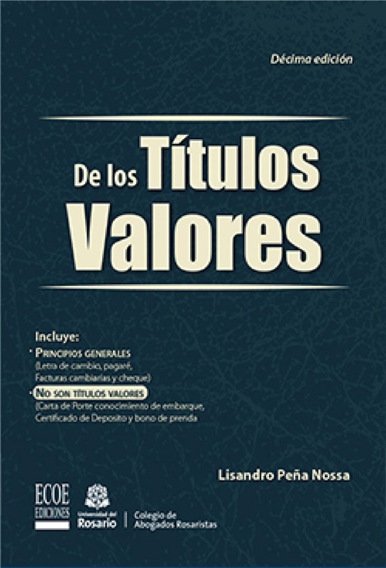 E-book De Los Títulos Valores