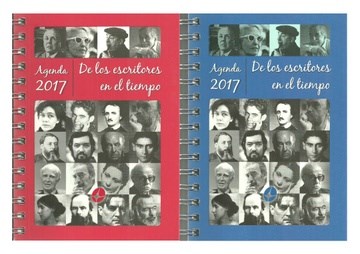Papel Agenda De Los Escritores En El Tiempo 2017 ( Azul -  Roja )
