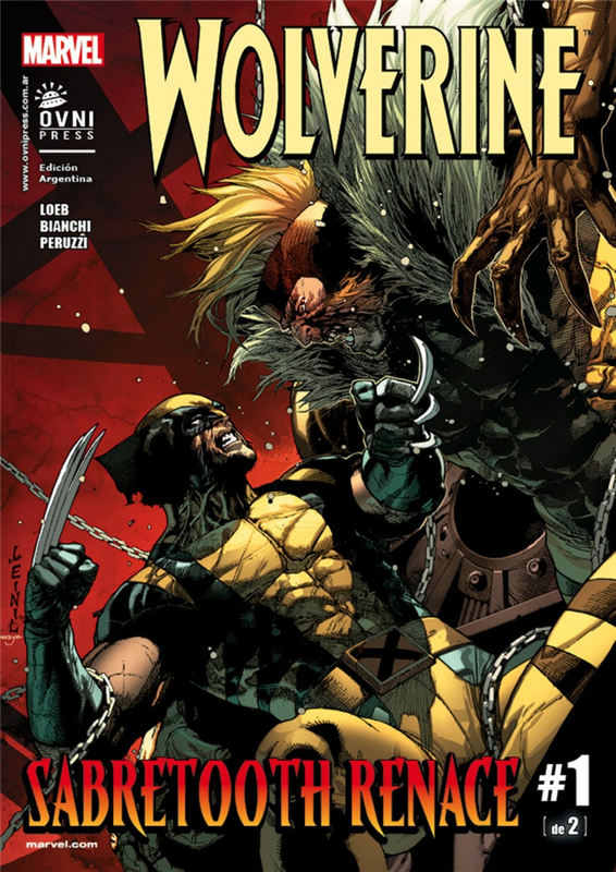 Papel WOLVERINE SABRETOOTH RENACE 1 DE 2