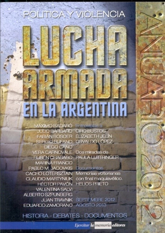  ANUARIO LUCHA ARMADA EN LA ARGENTINA 2012