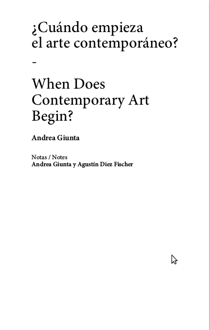 Papel Cuando Empieza El Arte Contemporaneo?