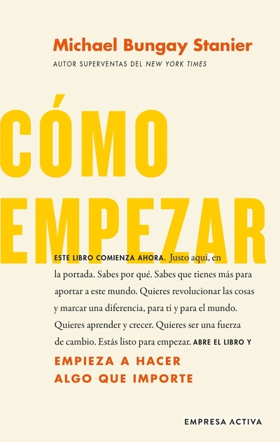 Papel COMO EMPEZAR - COMIENZA A HACER COSAS QUE IMPORTEN