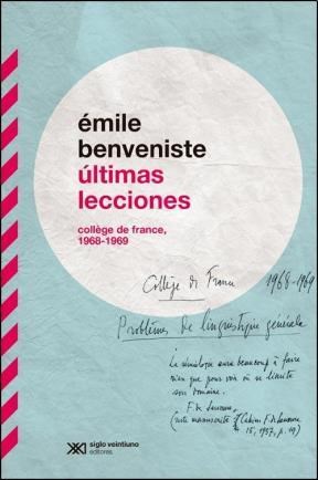 Papel Ultimas Lecciones. College De France 1968 - 1969