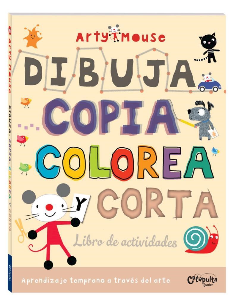 Papel Arty Mouse Dibuja Copia Colorea Y Corta