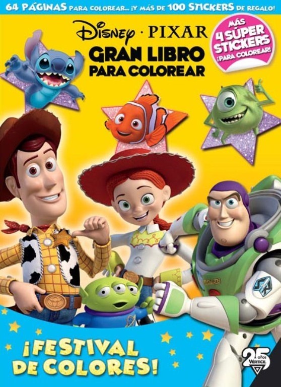 Papel Gran Libro Para Colorear Disney Pixar