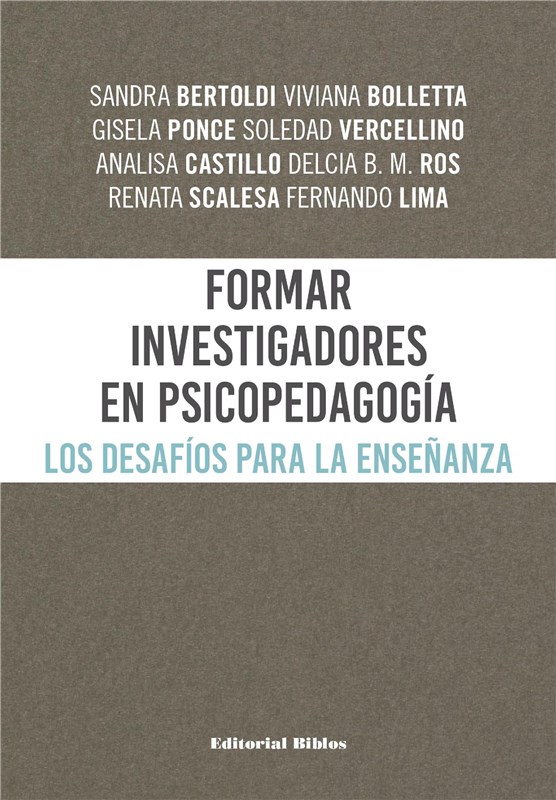 E-book Formar Investigadores En Psicopedagogía