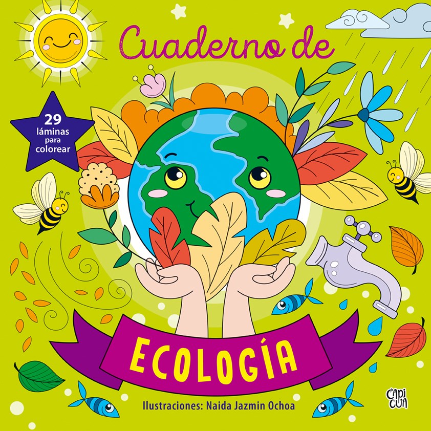 Papel Cuaderno De Ecologia  29 Laminas Para Colorear