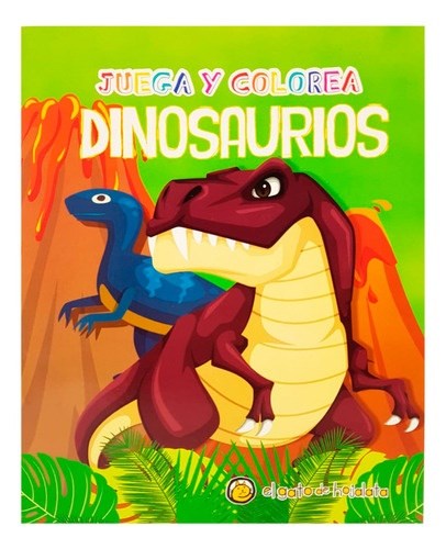 Papel Juega Y Colorea Dinosaurios
