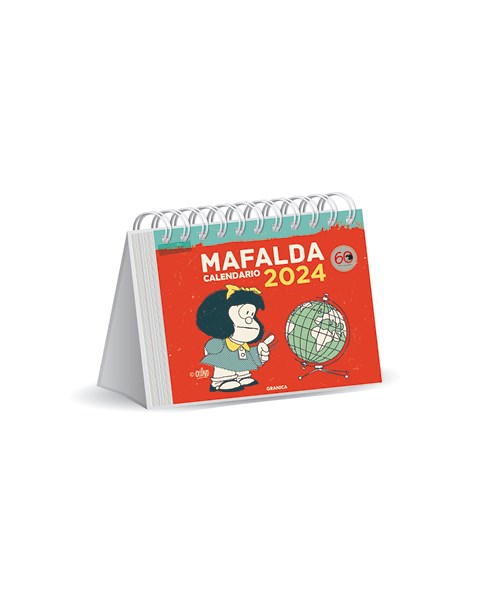 Papel Mafalda Calendario Rojo