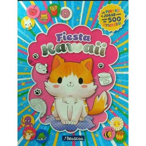 Papel Fiesta Kawaii + 500 Stickers