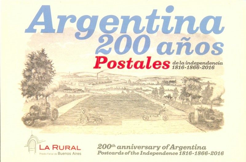 Papel Argentina 200 Años Postales De La Independencia 1816-1866-2016